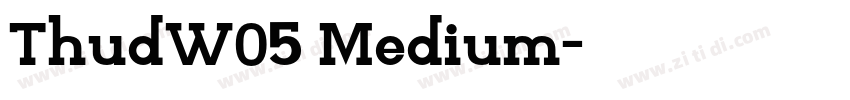 ThudW05 Medium字体转换